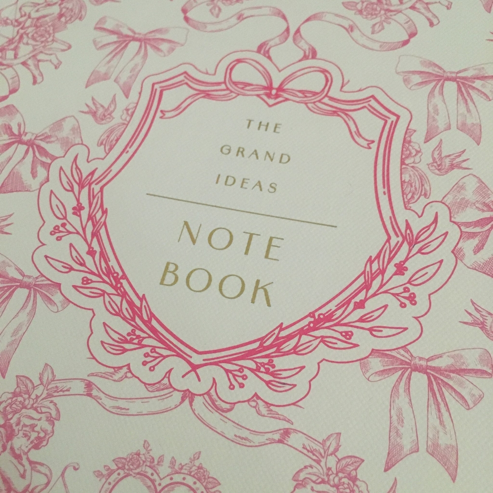 Cherub Pink Patterned Notebook - Picture 2 of 4